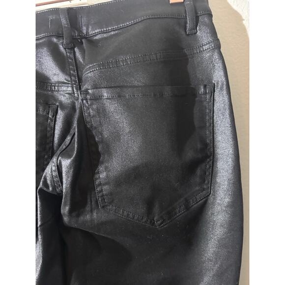 NWT Express Size 10S Black Jean Pants High-Rise Ankle Curvy Skinny Coated - Picture 3 of 5
